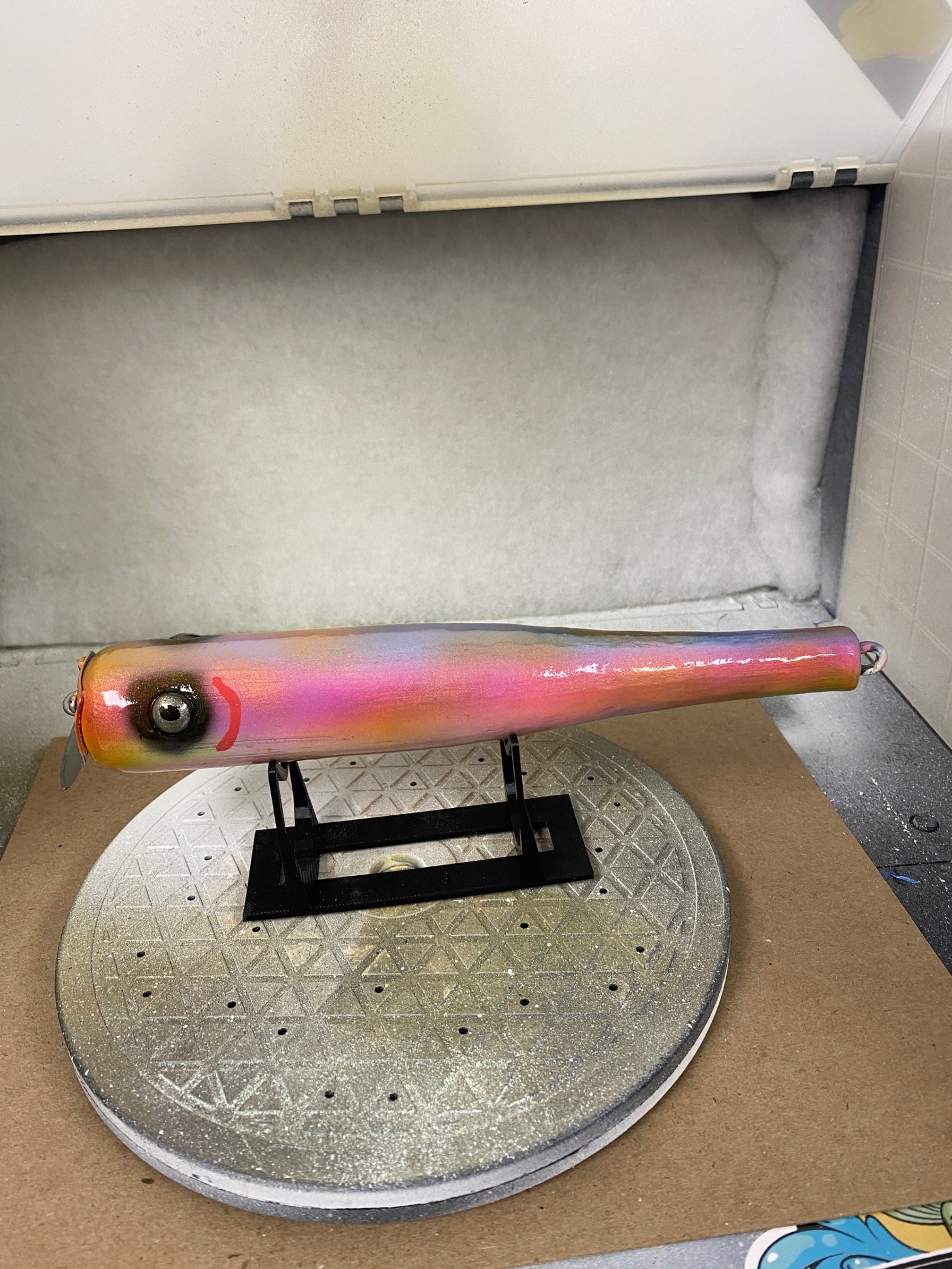 L. Cooper Co. Goo Goo  Eye Swimmer.  Wood.  Multicolor.