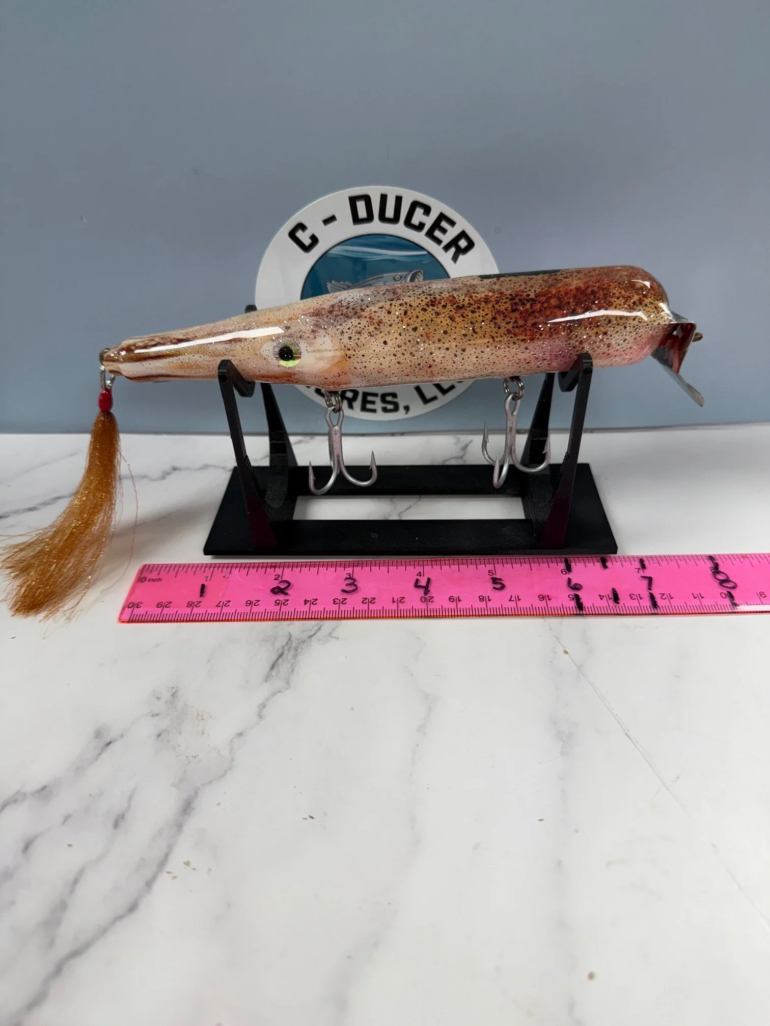 Atom Co. Attleboro, MA. Model 40.  Metal Lip Swimmer.  Squid.