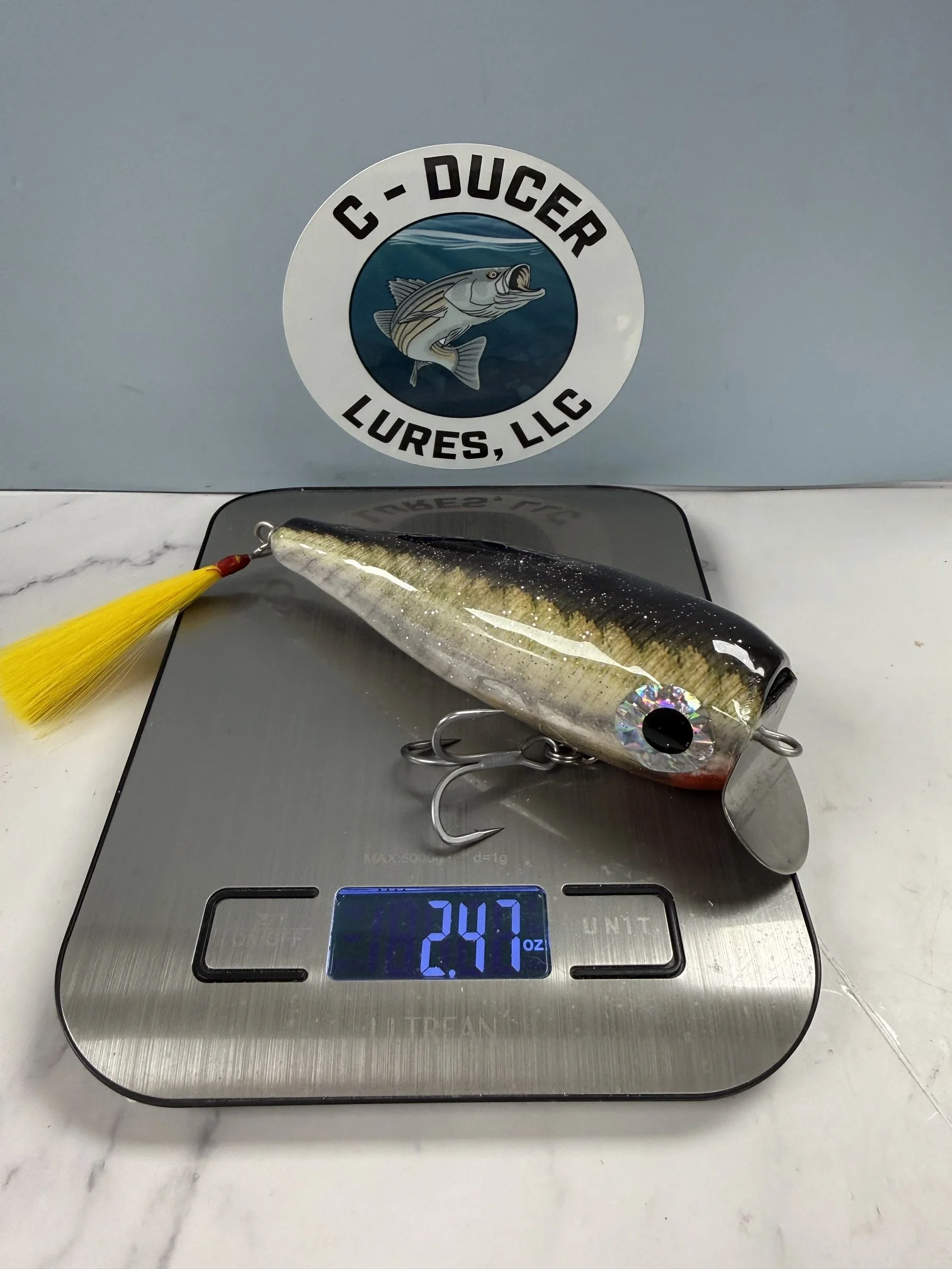 CD 47 Custom Danny Metal Lip swimmer.  Sand Eel Pattern.  Striped Bass.