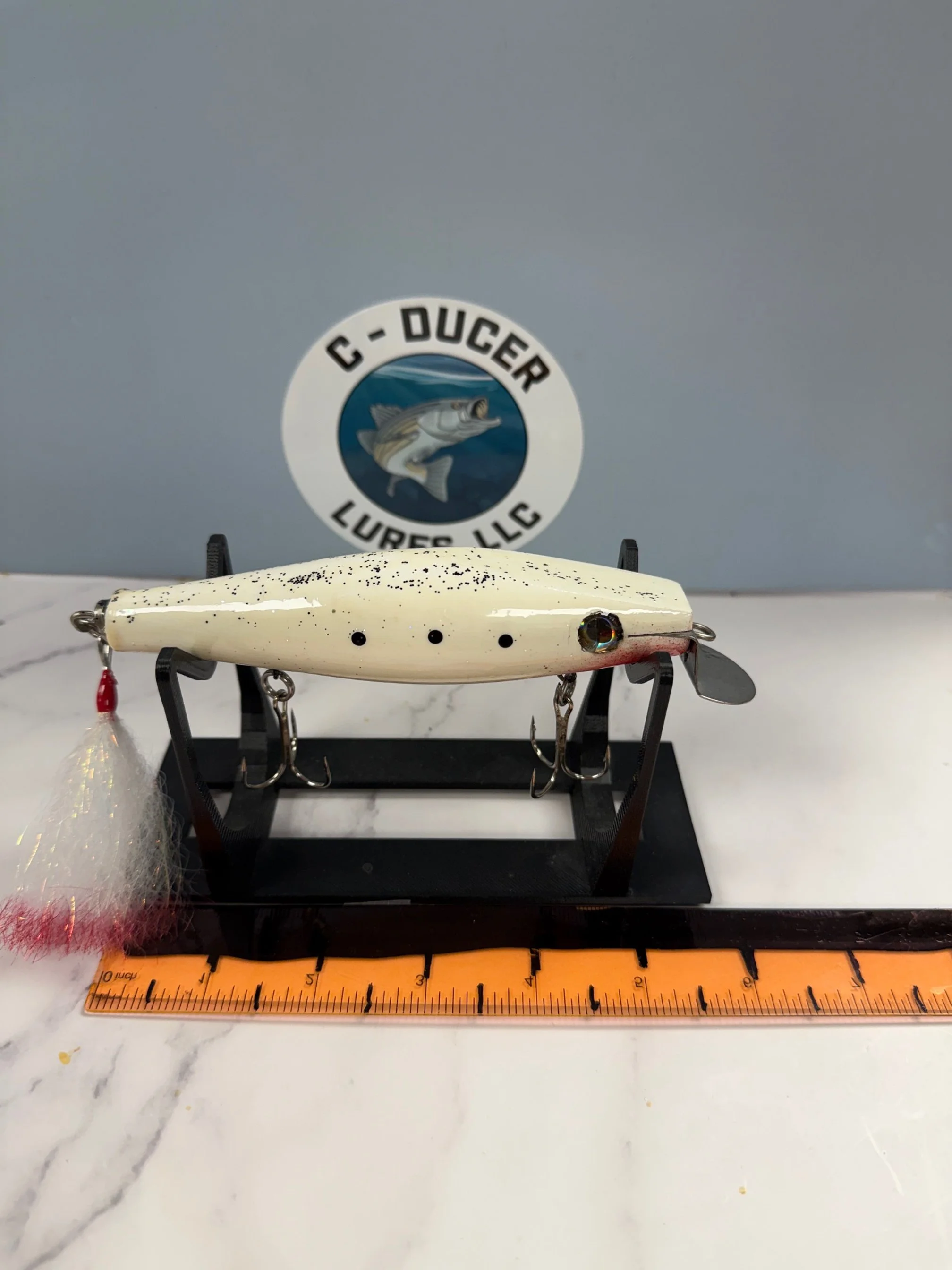 Slope Head metal Lip Swimmer.  Fire Tail.