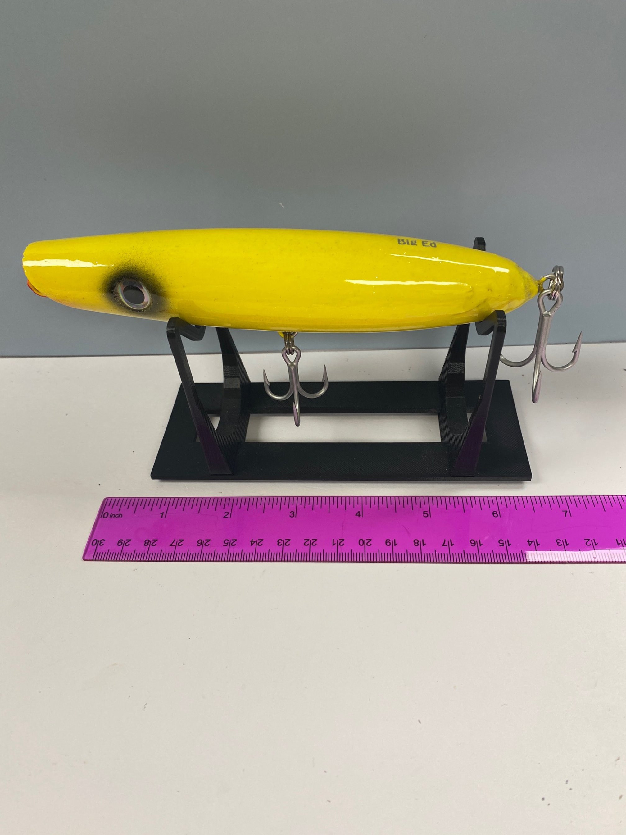 Big Ed Pencil Popper.  Yellow.  Wood.