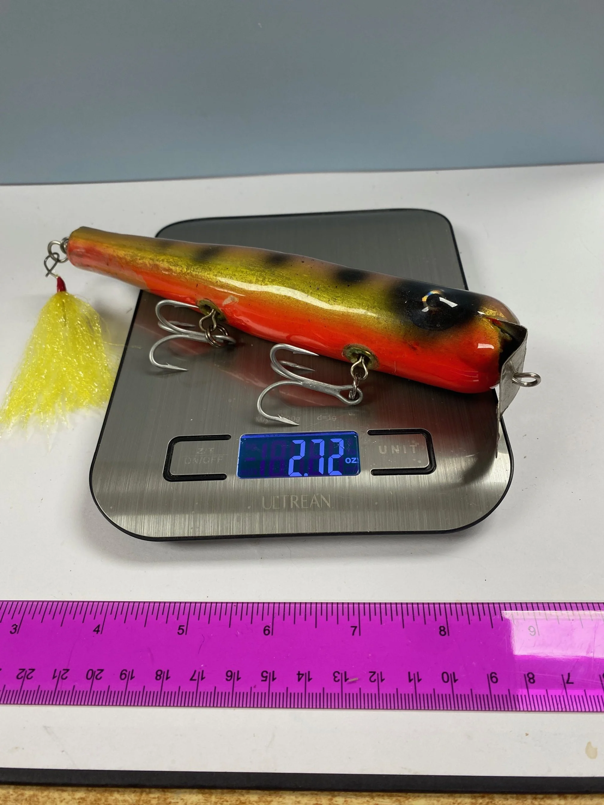 Atom Style Swimmer.  Wood.  Multicolor.