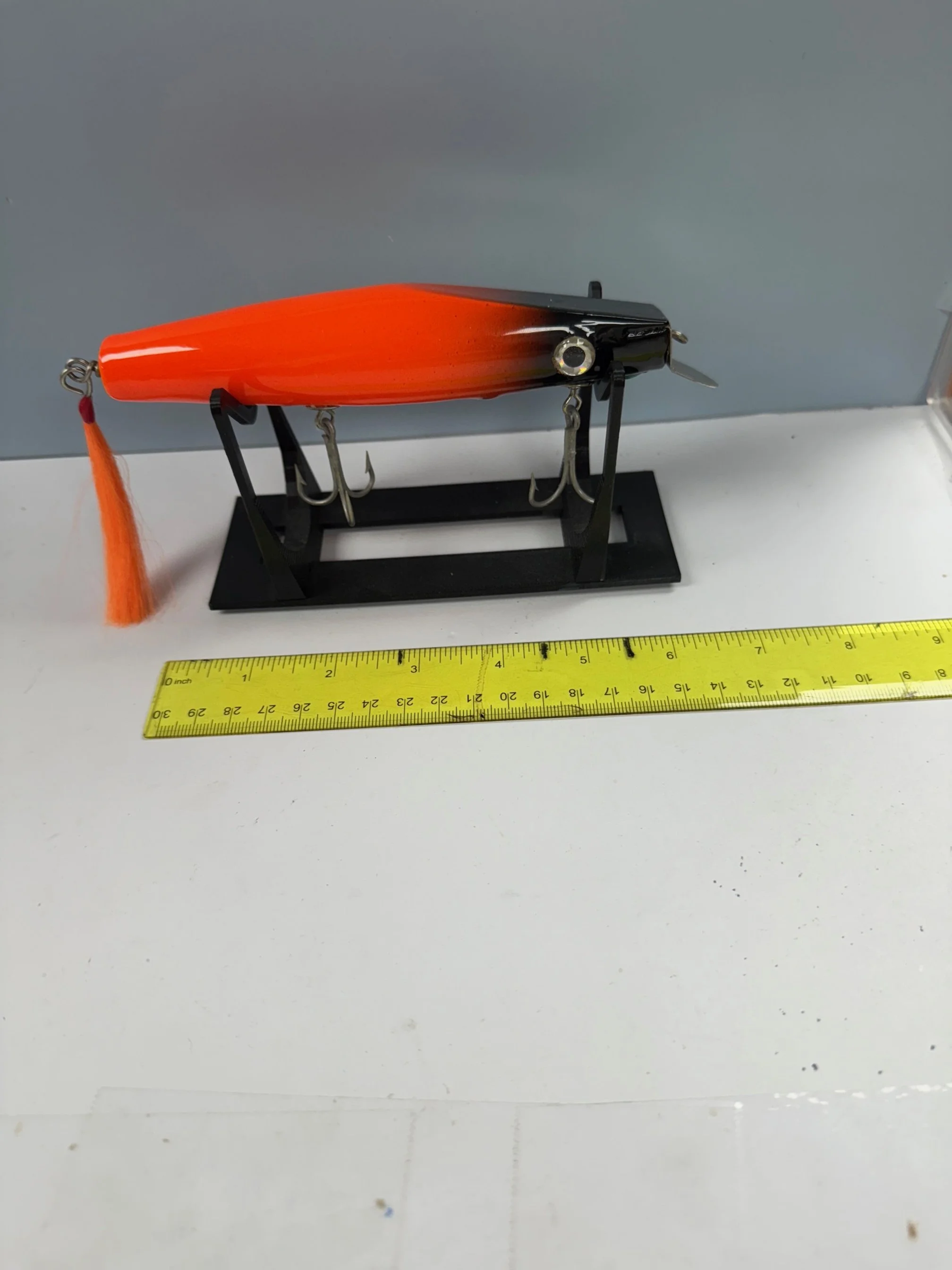 Slope Head Swimmer-Black & Hot Orange