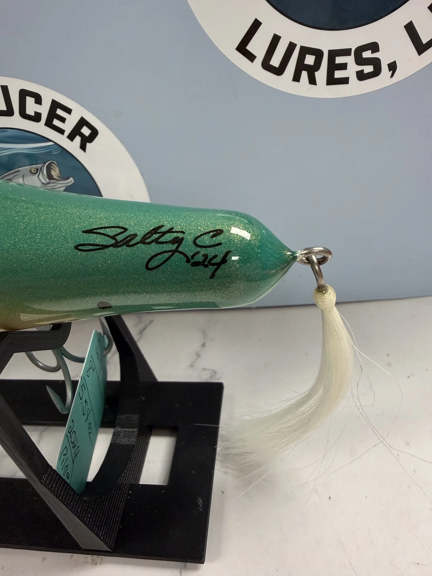 Salty C Giant Pikie metal Lip swimmer.  Striped Bass.  Saltwater.