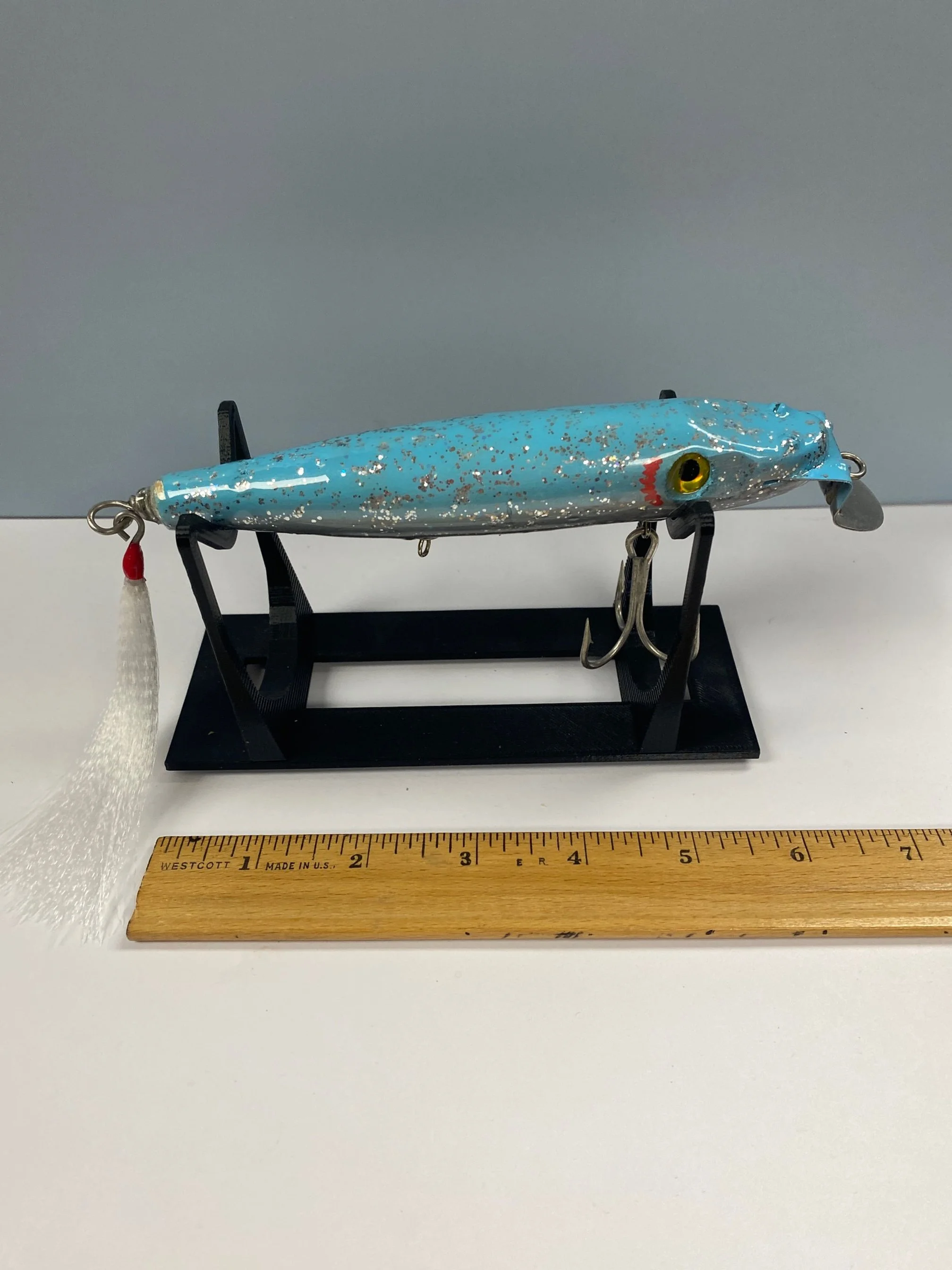 Pikie Swimmer-Snapperm Bluefish-Blue/Silver-Wood