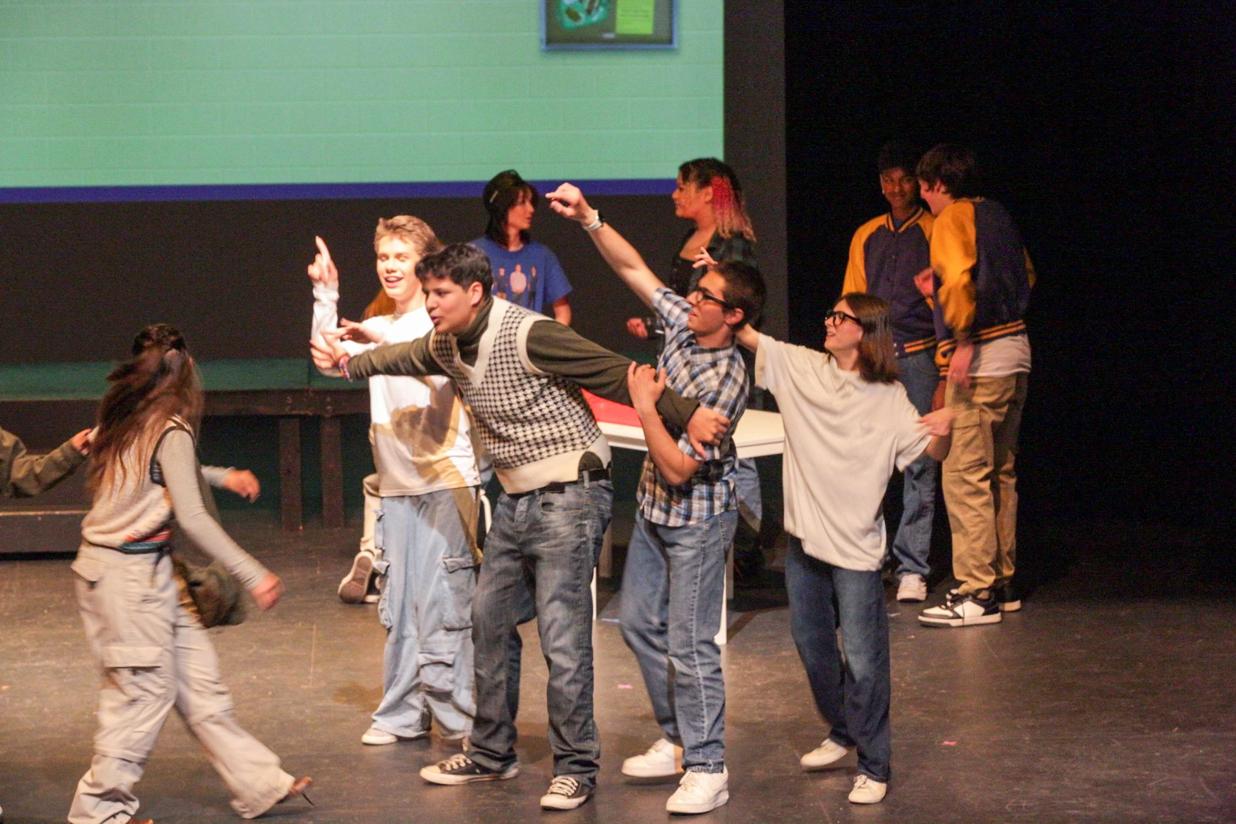 Damian played by Draven Strome & Kevin G and the Mathletes played by Xavier Medlock, Carter Hirt, and Luca Silvas in "Where Do You Belong?"