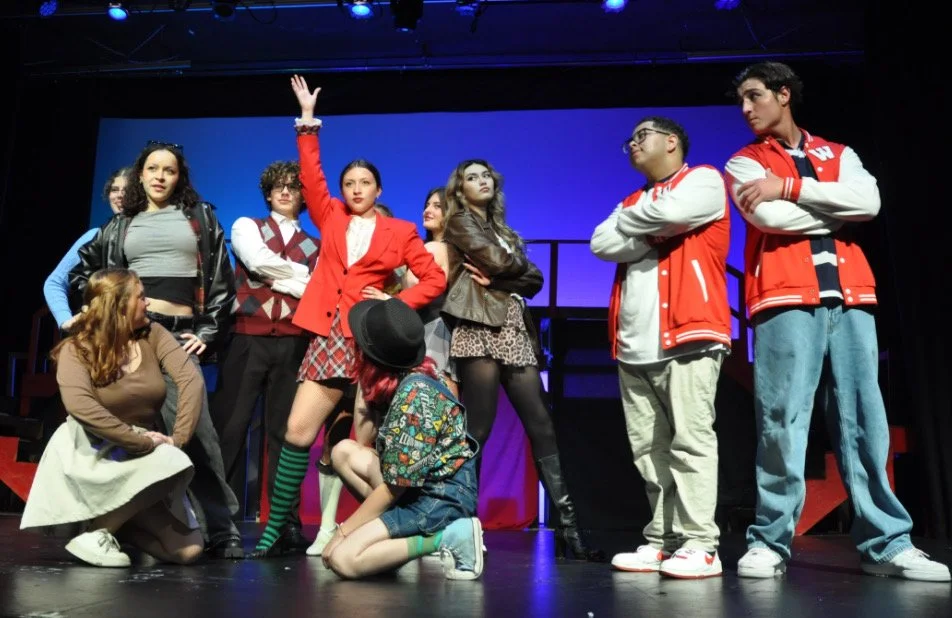 Heather Duke, Kurt Kelly, Ram Sweeney, & ensemble played by Heaven Cruz, Ignacio Chavez, & Kai Richards in "Never Shut Up Again"