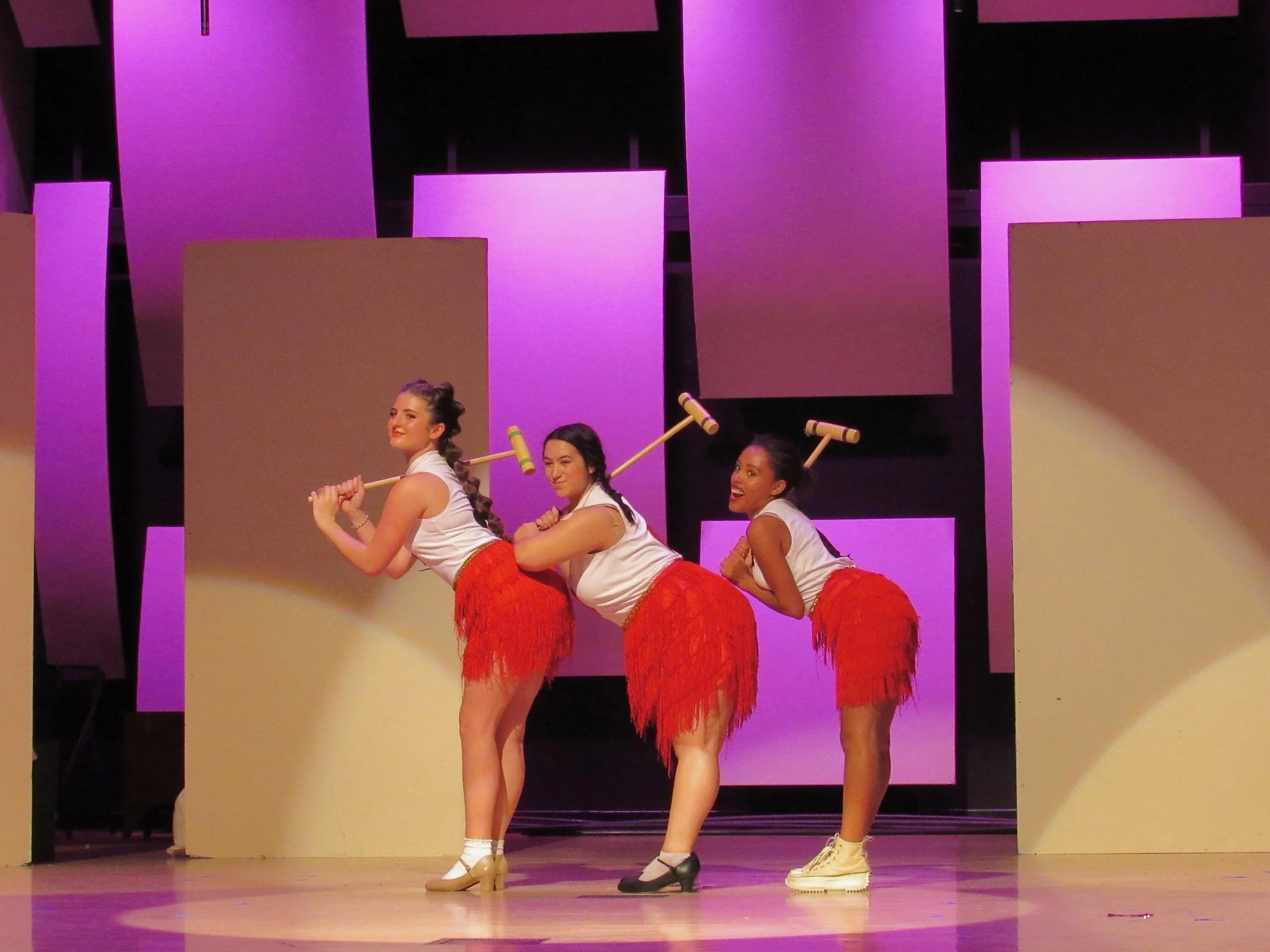 The Knaves played by Marley Adgate, Kaili Lazaro and Kalilah Rothstein in "Manage Your Flamingo"