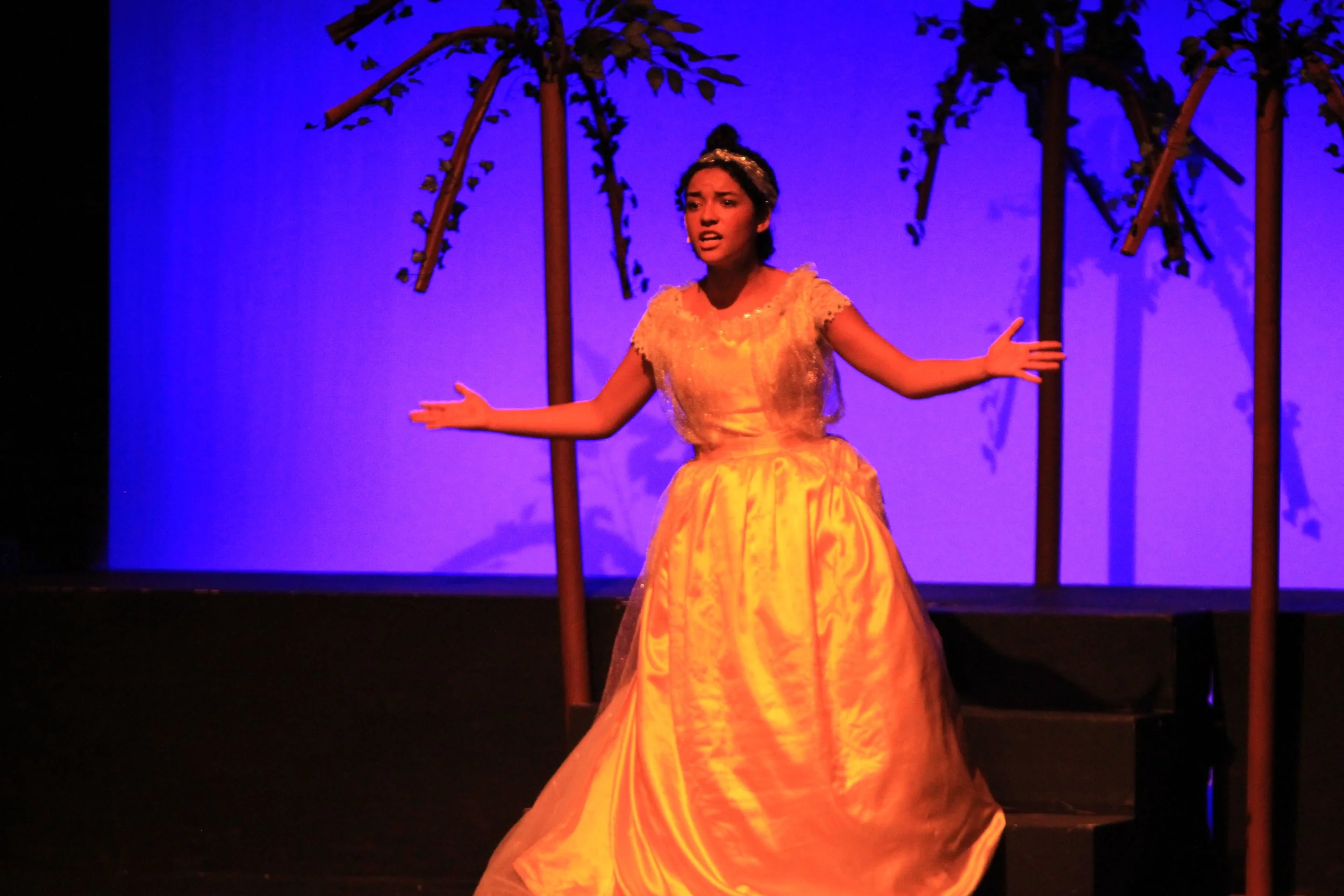 "Cinderella" played by Aurora Castaneda-Pearson