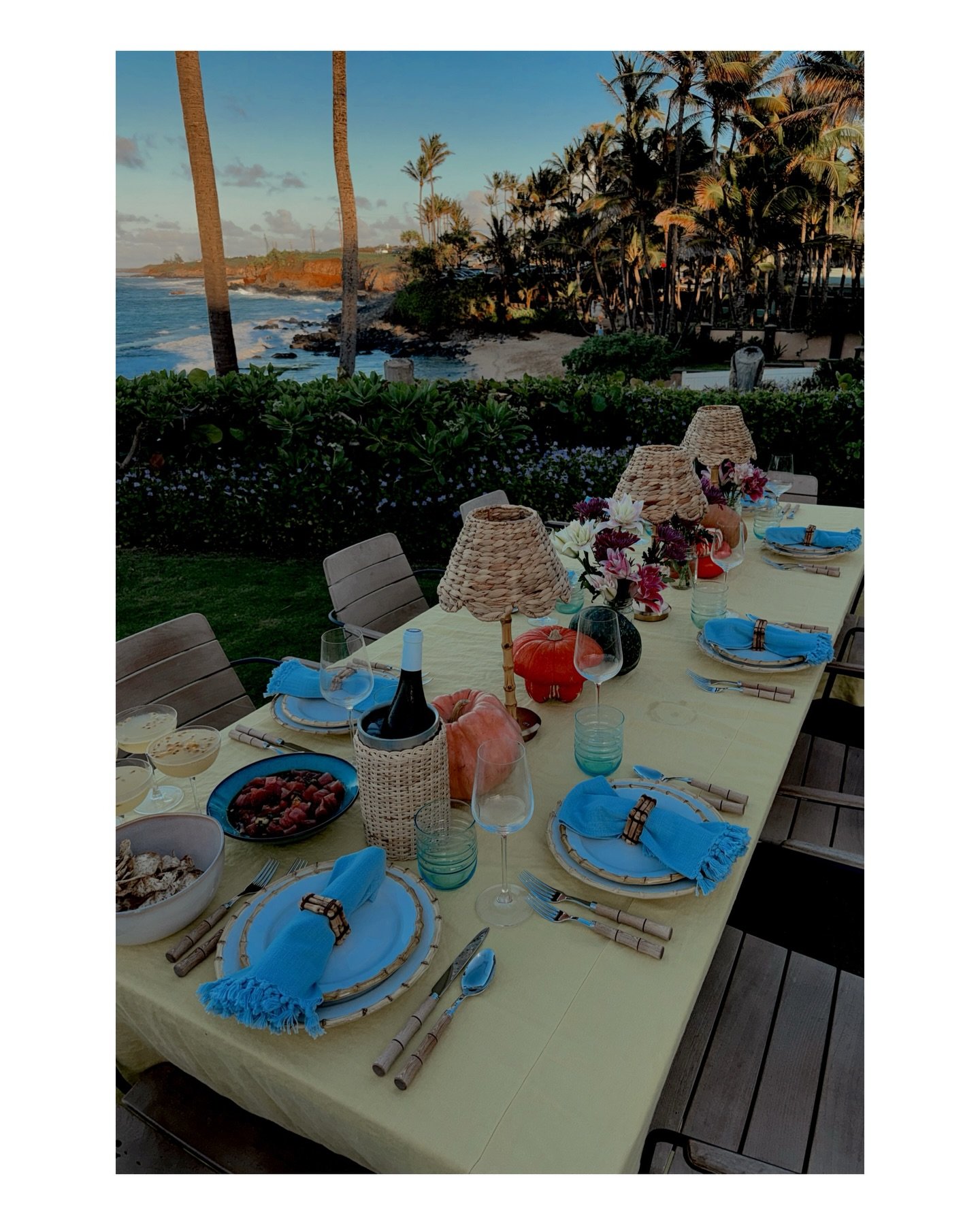 A Maui Thanksgiving with poke, lilikoi margaritas, and that North Shore ocean soundtrack. 🌺🌊
Grateful for our endless summer, and now happily trading beach sunsets for ski days and red wine by the fire. ❄️🔥