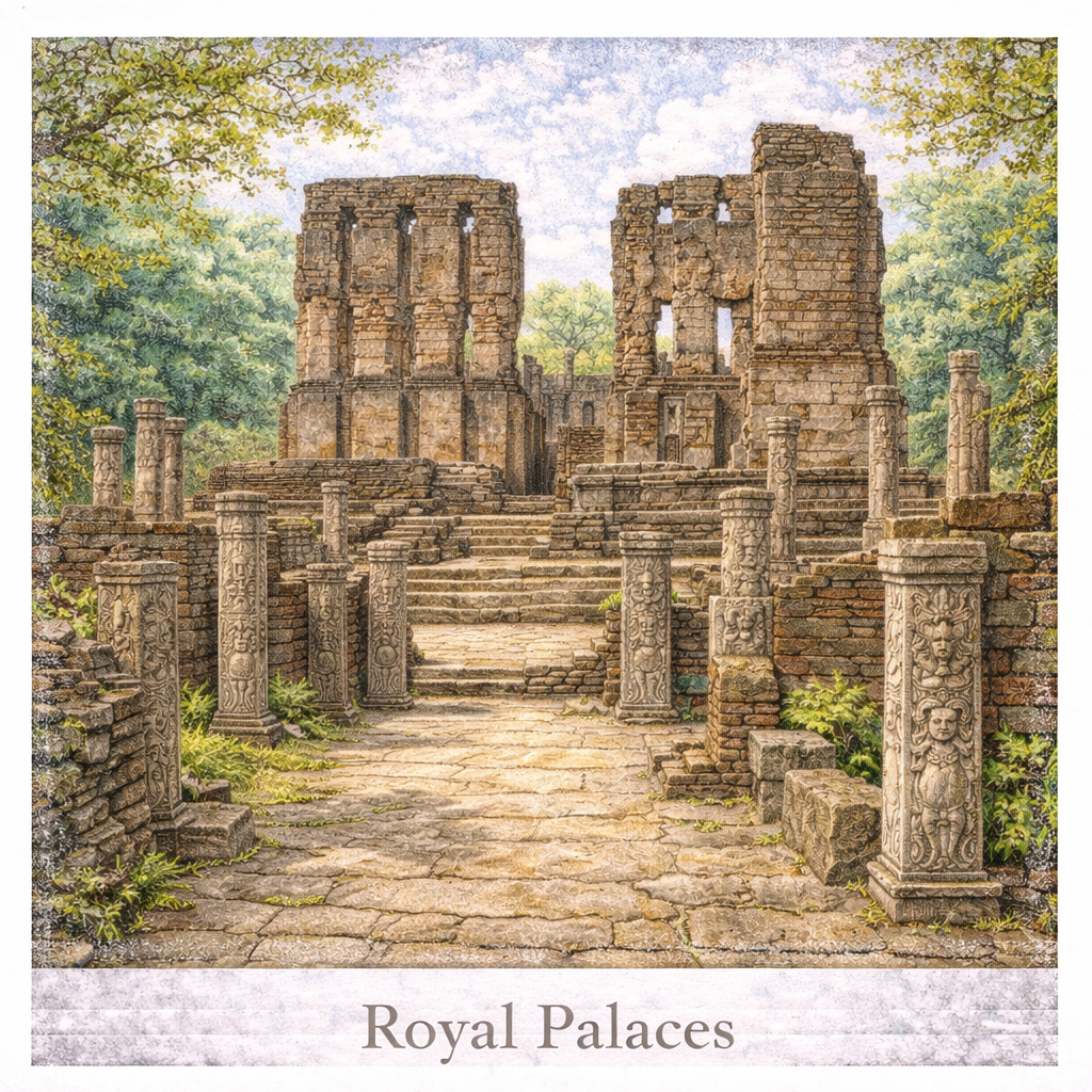 Royal Palaces Polonnaruwa Sri Lanka ancient ruins king palace historic site