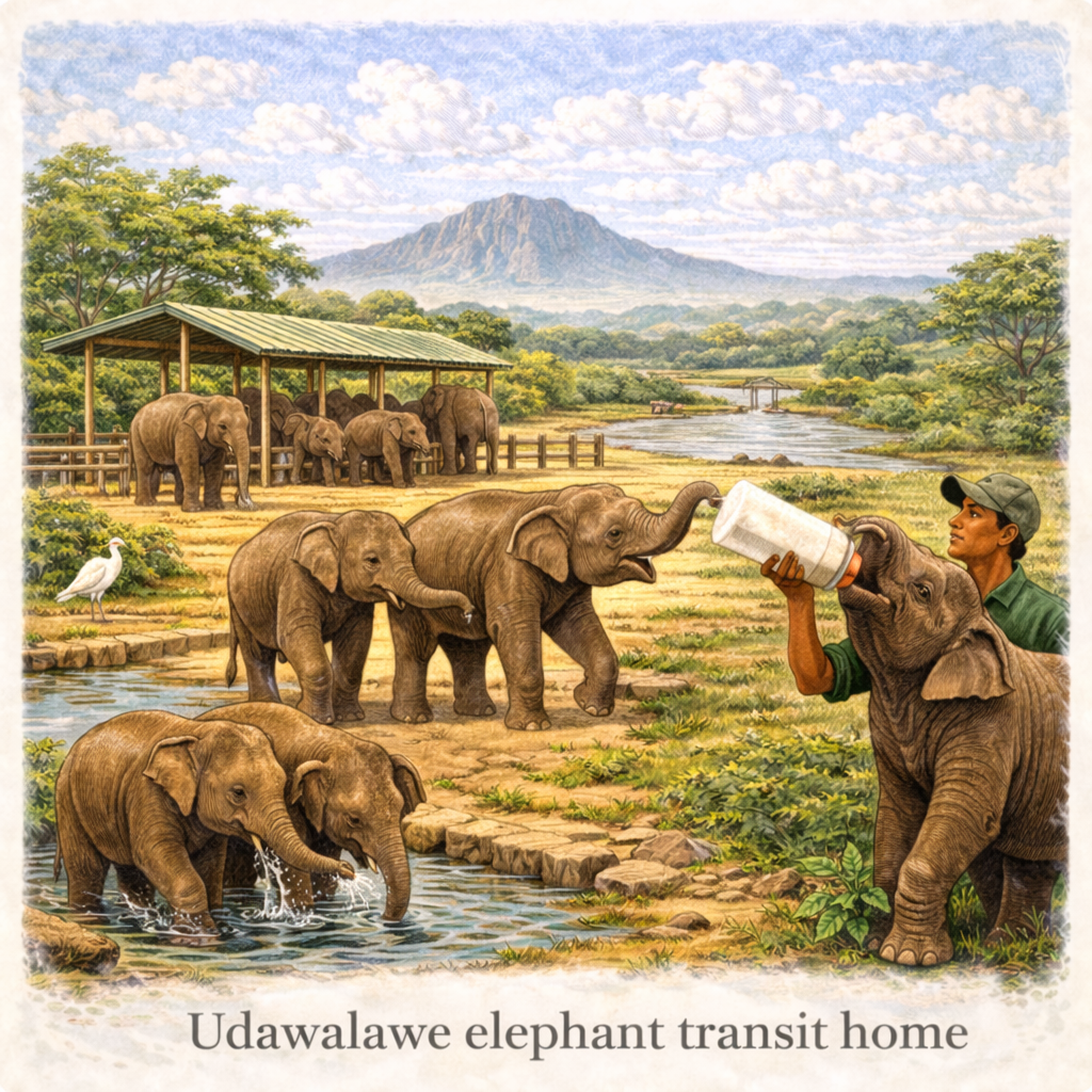 Udawalawe Elephant Transit Home Sri Lanka baby elephants feeding conservation center