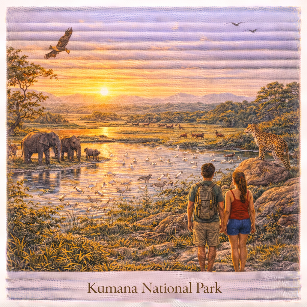 Kumana National Park Sri Lanka wildlife safari elephants birds lagoon nature reserve