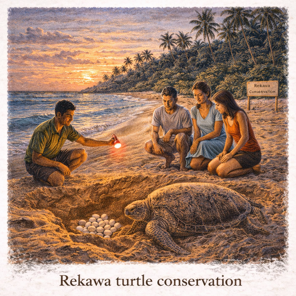 Rekawa turtle conservation Sri Lanka sea turtles nesting beach wildlife experience