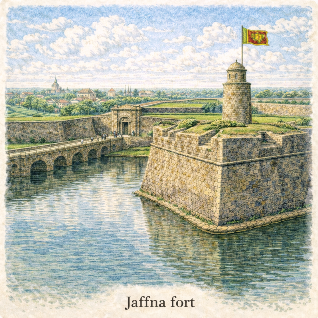 Jaffna Fort Sri Lanka Dutch colonial fortress historic landmark things to do Jaffna