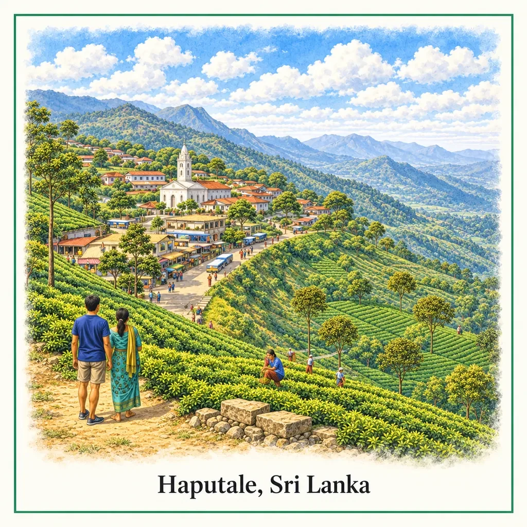 Watercolour postcard of Hapetule