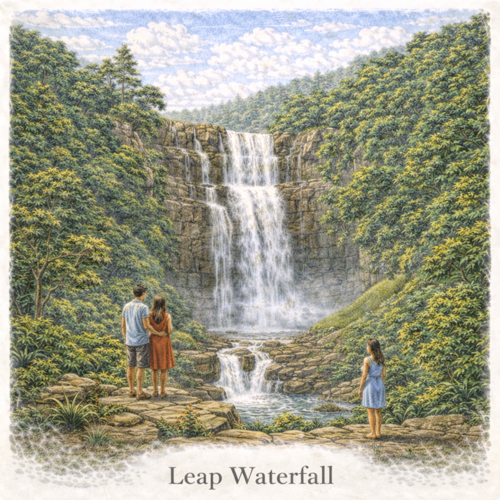 Lover’s Leap Waterfall Nuwara Eliya Sri Lanka waterfall scenic viewpoint