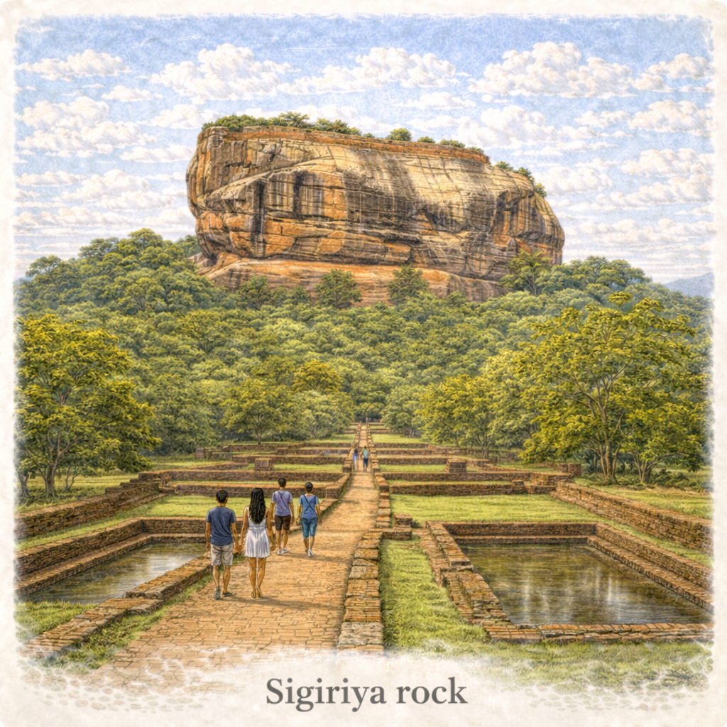 Sigiriya Rock Sri Lanka Lion Rock UNESCO world heritage ancient fortress