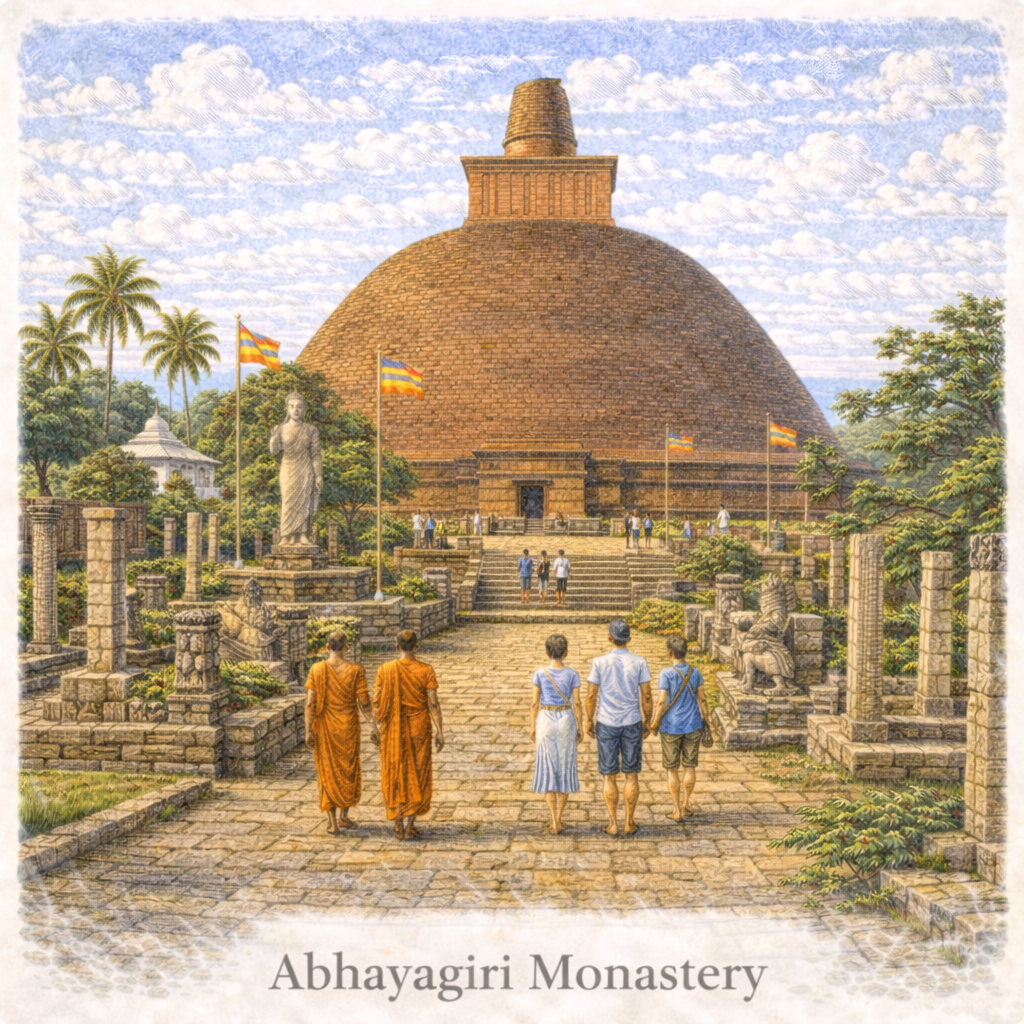 Abhayagiri Monastery Anuradhapura Sri Lanka ancient Buddhist monastery historic ruins sacred site
