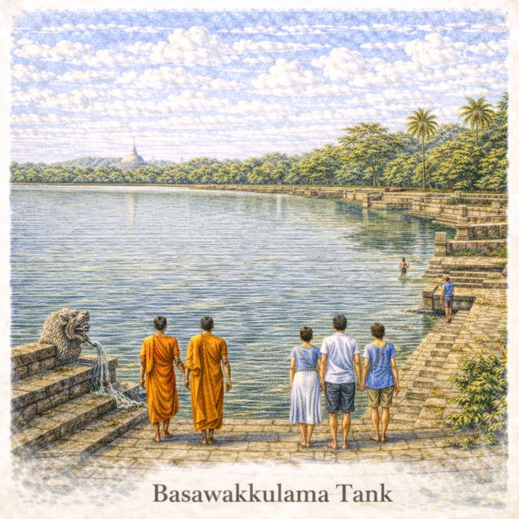 Basawakkulama Tank Anuradhapura Sri Lanka ancient reservoir scenic lake historic irrigation site