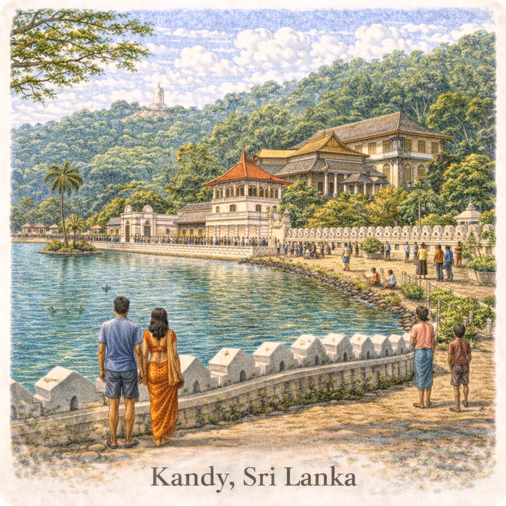 Kandy Sri Lanka temple of the tooth lake city cultural capital