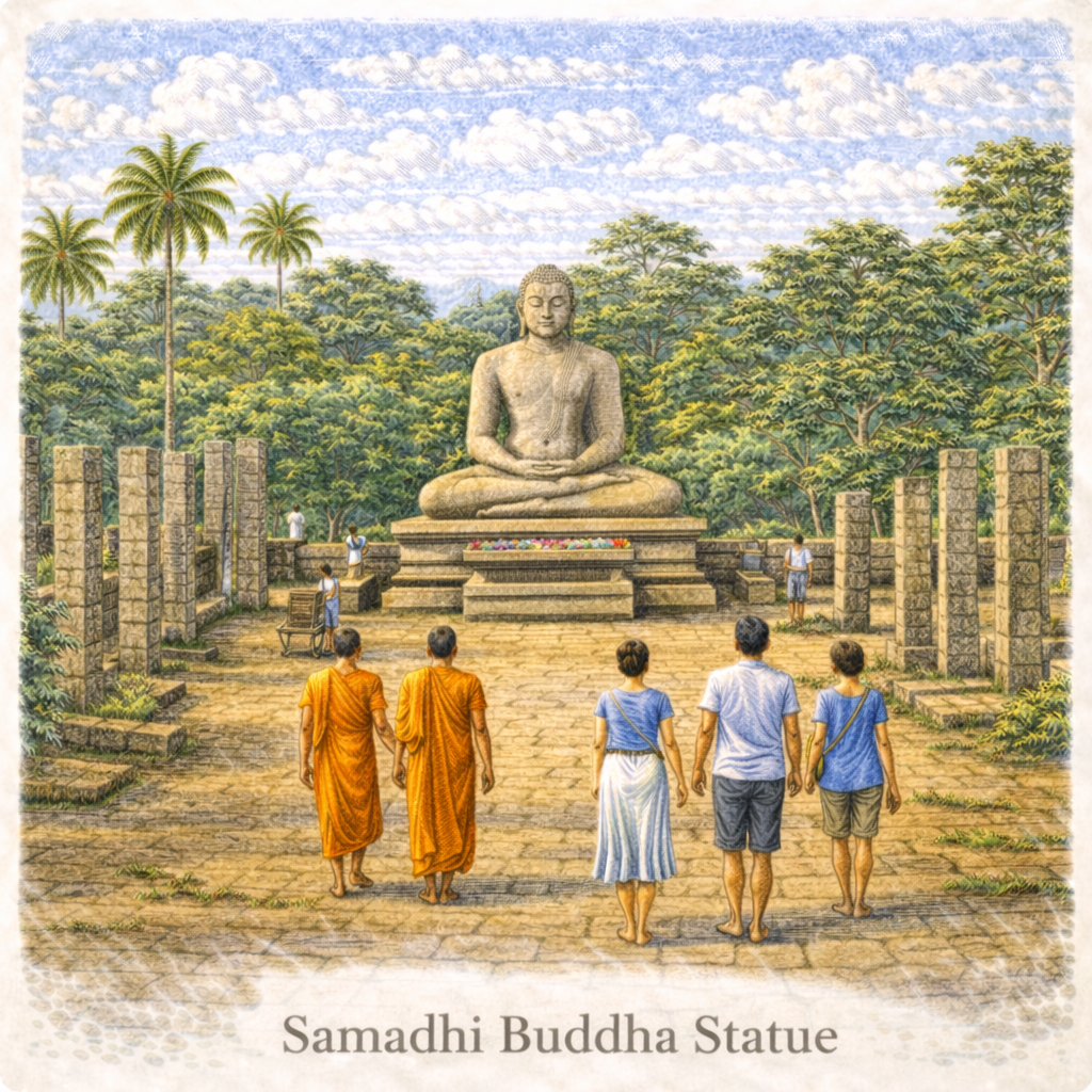 Samadhi Buddha Statue Anuradhapura Sri Lanka meditation Buddha statue sacred Buddhist site