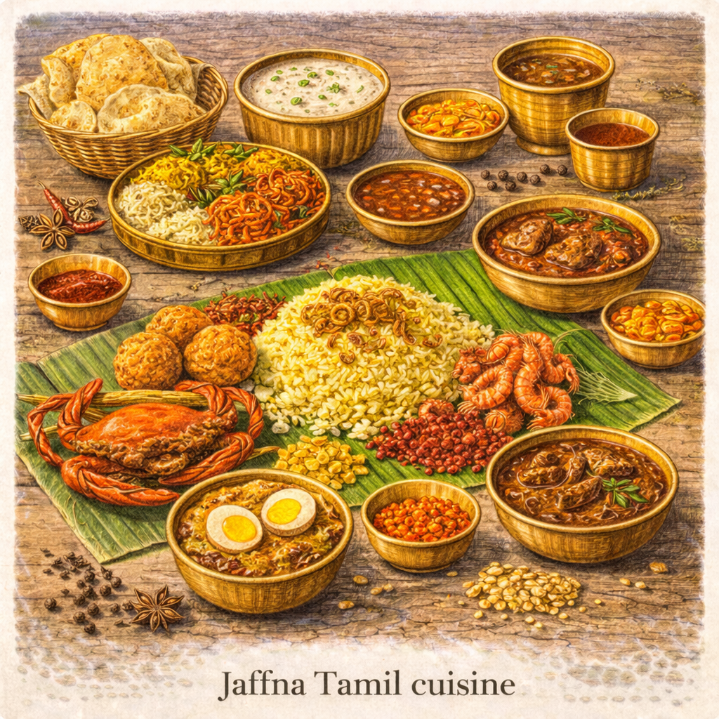 Jaffna Tamil cuisine Sri Lanka traditional food spicy curries local dishes travel experience