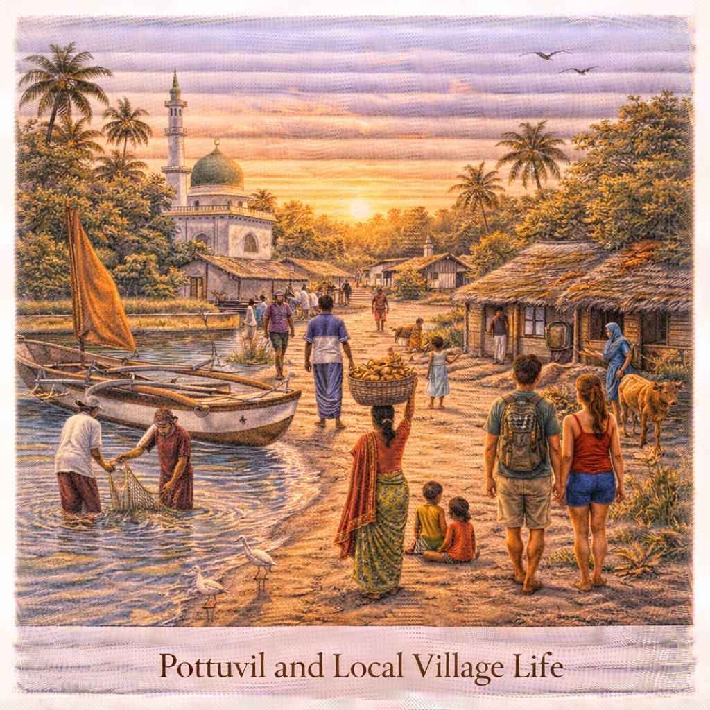 Pottuvil village Arugam Bay Sri Lanka local life fishing boats culture travel experience