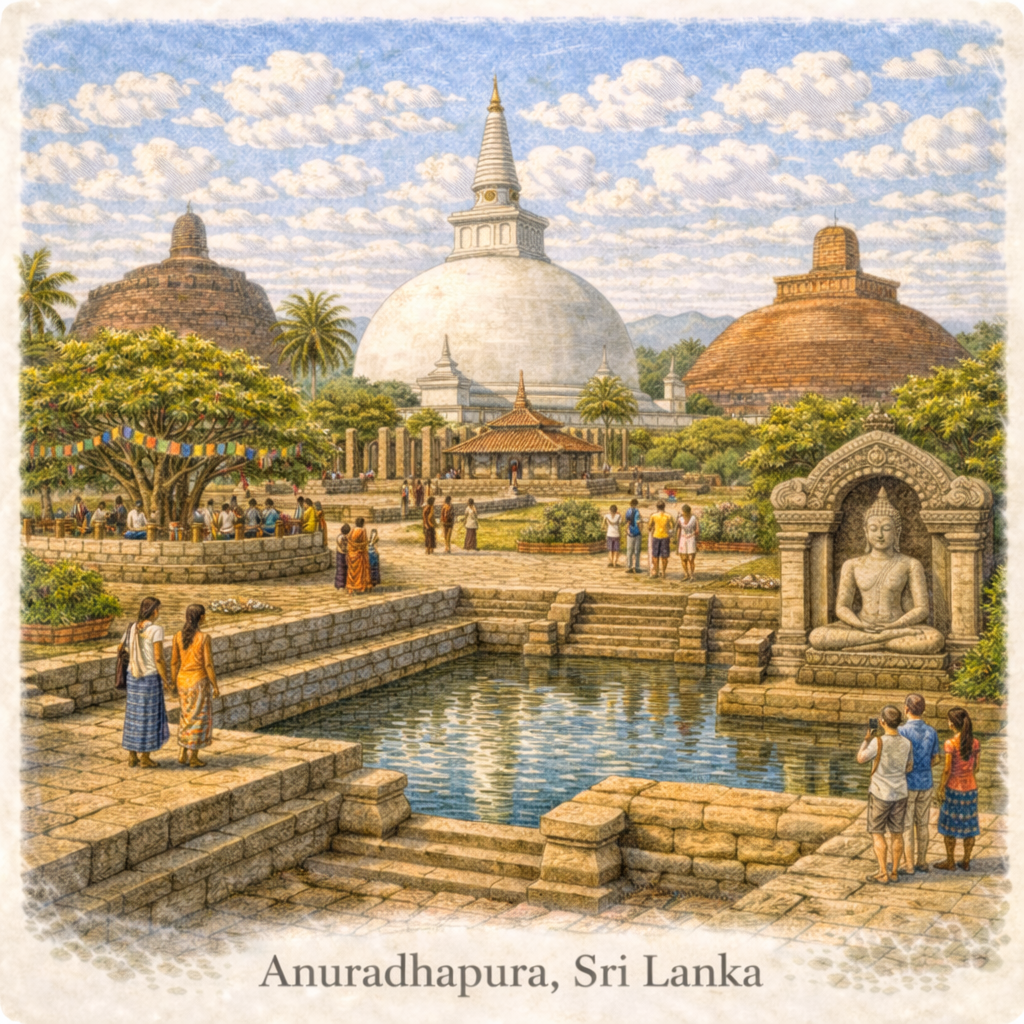 Anuradhapura Sri Lanka ancient city temples stupas unesco heritage site