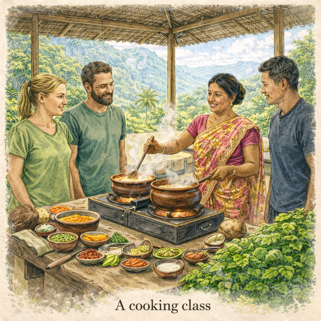 Ella cooking class Sri Lanka local food experience traditional cuisine authentic travel activity