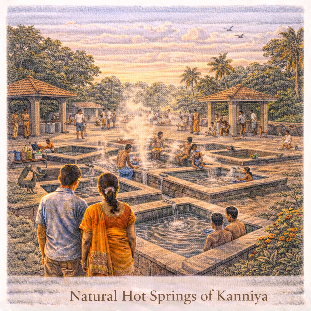Kanniya hot springs Trincomalee Sri Lanka natural hot wells bathing pools