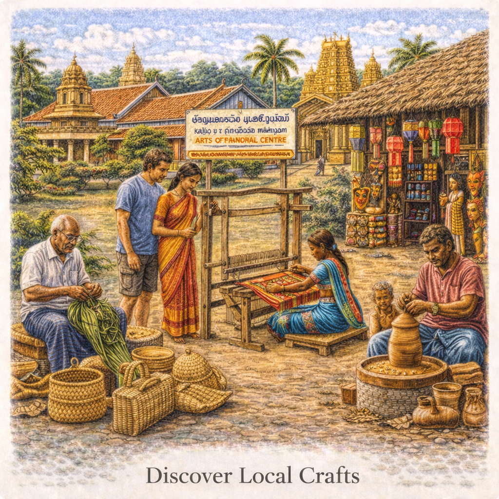 Jaffna local crafts Sri Lanka handicrafts weaving pottery traditional artisan culture