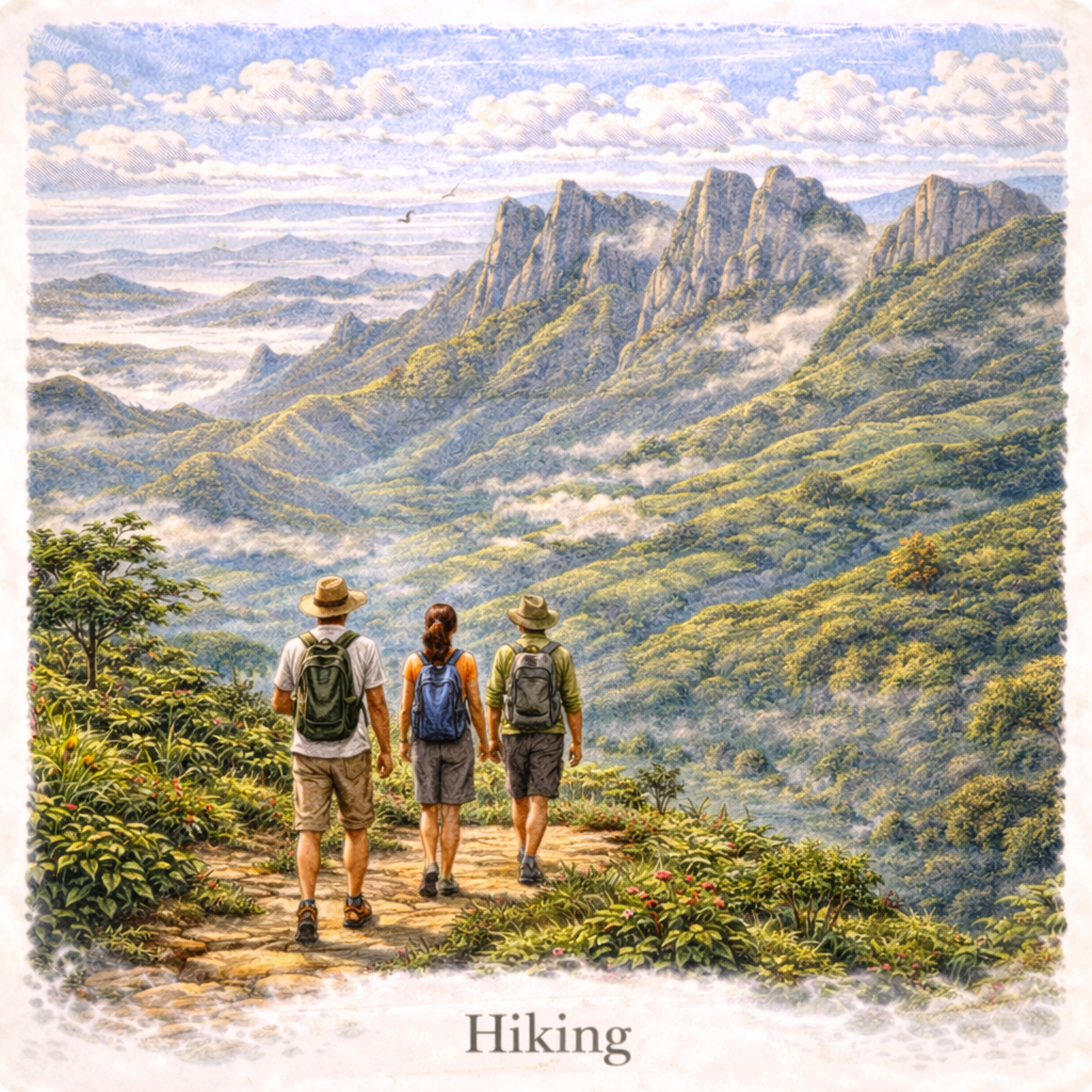 Knuckles Mountain Range hiking Sri Lanka jungle trail mountains scenic trekking nature