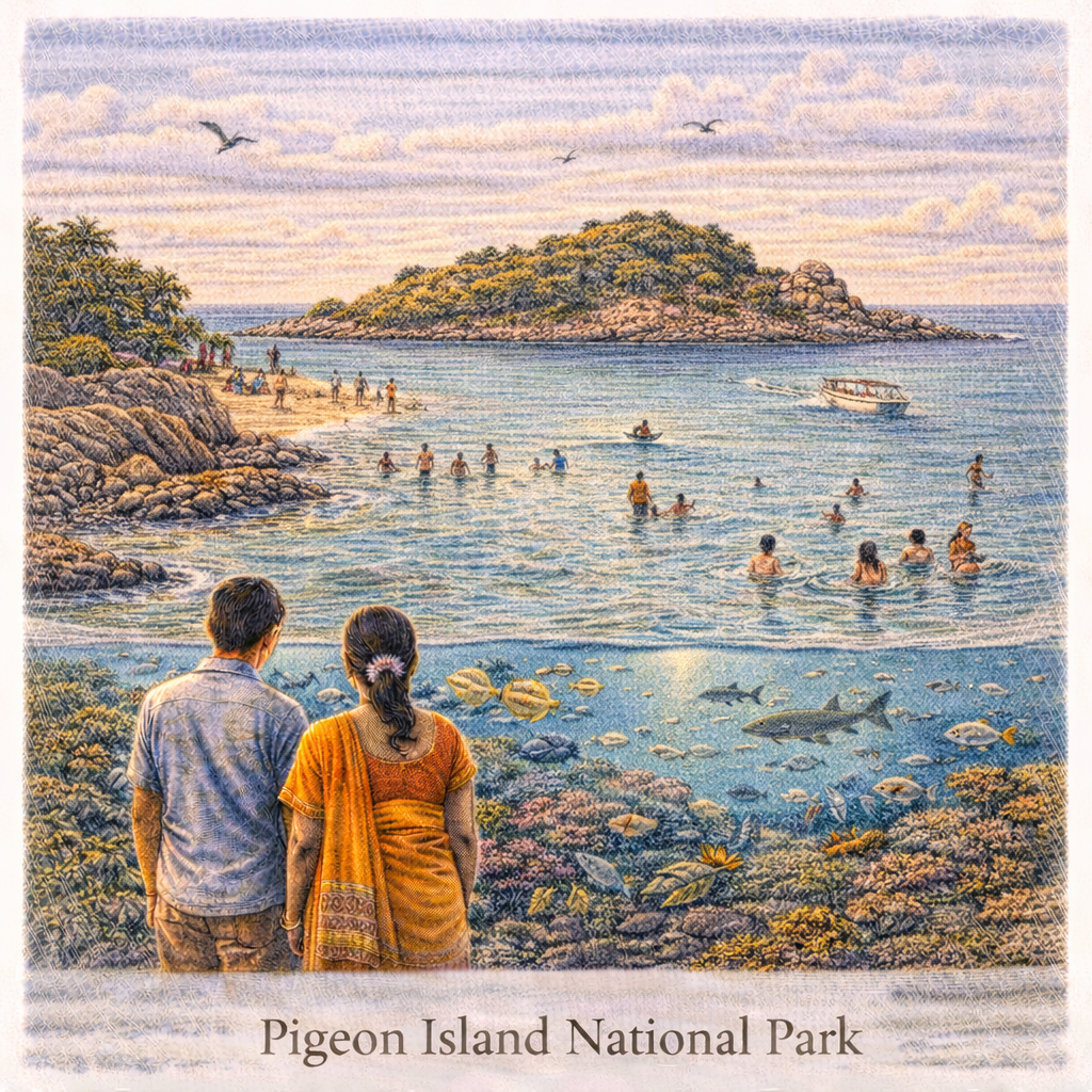 Pigeon Island National Park Sri Lanka snorkeling coral reef fish clear water