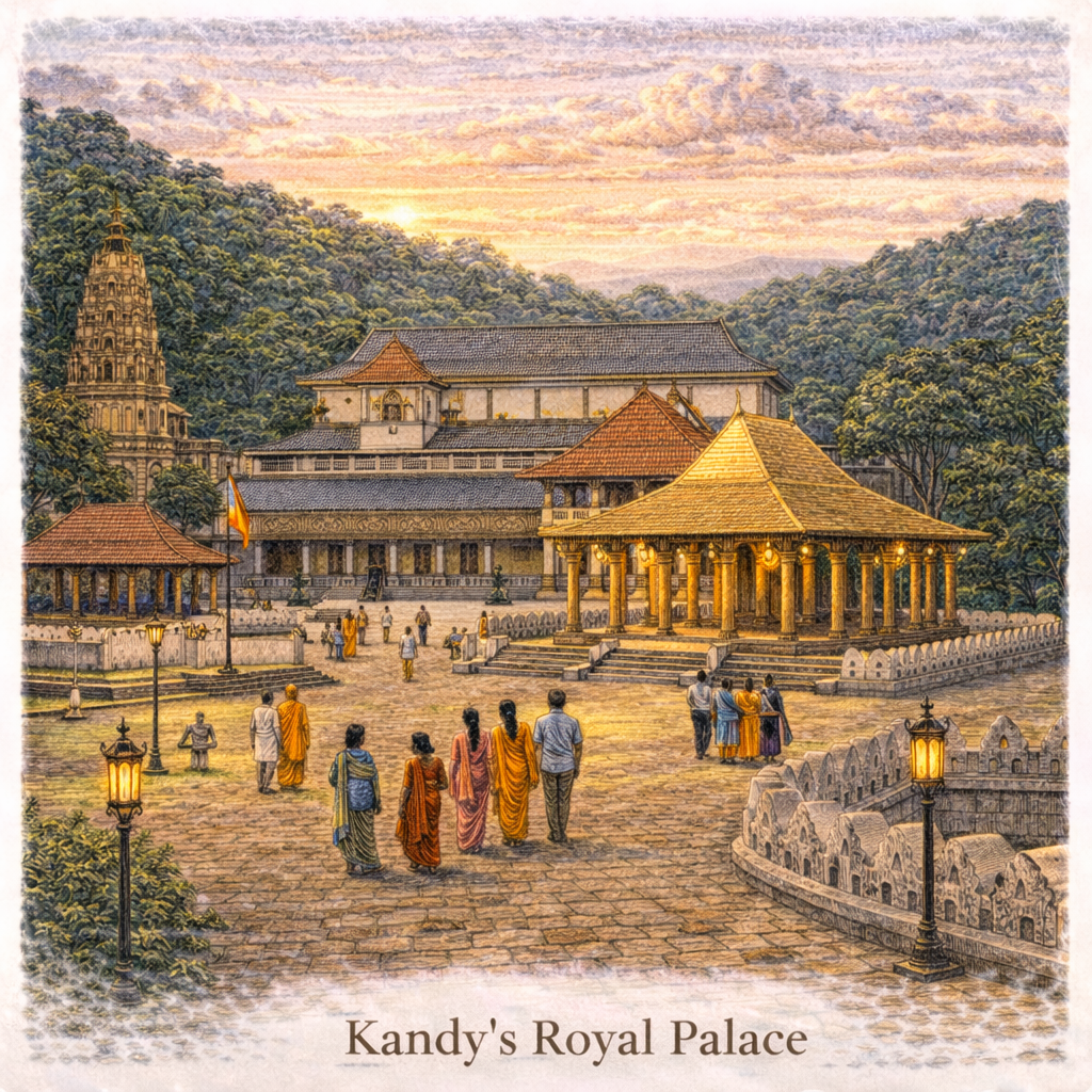 Kandy Royal Palace Sri Lanka historic royal complex near Temple of the Tooth