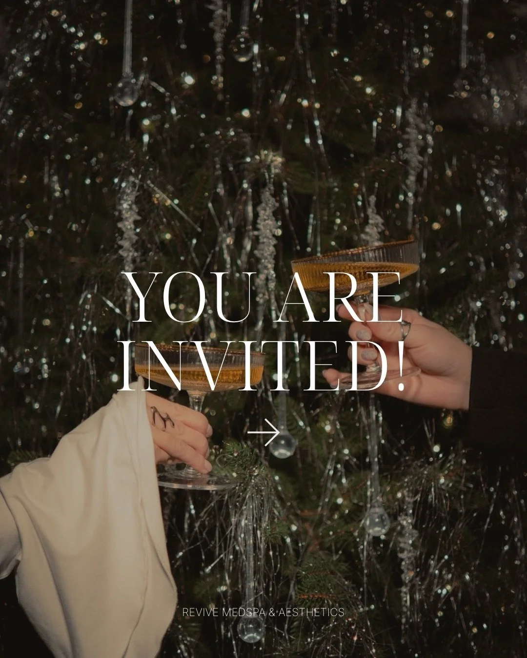 You are invited to Revive&rsquo;s Jingle &amp; Glow Holiday Open House! Enjoy pampering + refreshments along with some ✨amazing specials/offers✨READ BELOW⬇️

  Event Day Treatment Specials:
&middot;&nbsp;&nbsp;&nbsp;&nbsp;&nbsp; Neurotoxin: $2 off 
&