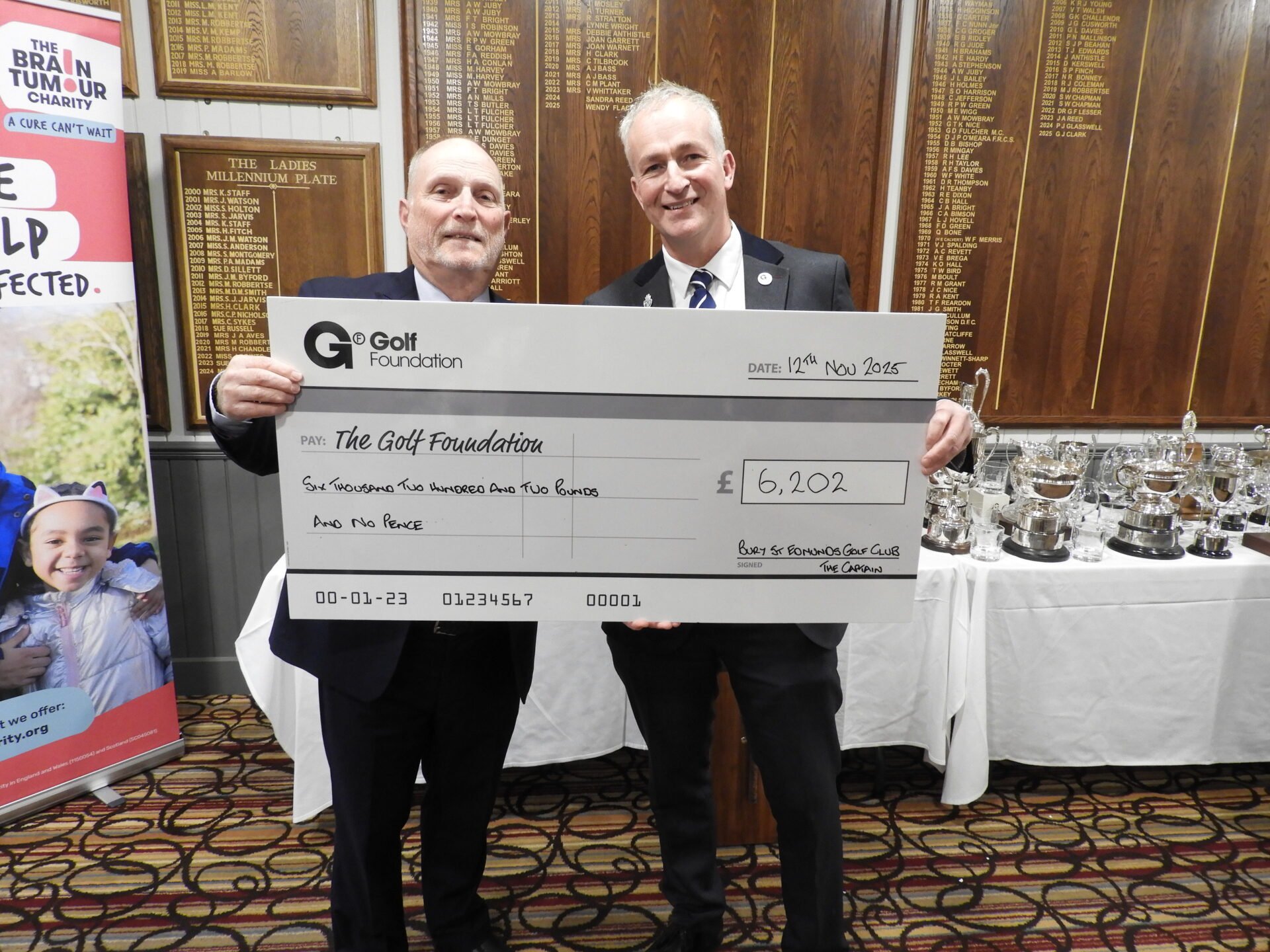 Bury St Edmunds Raises £6,202 for the Golf Foundation