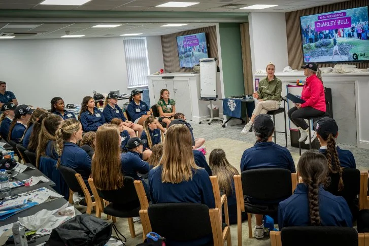 Charley Hull inspires next generation of female leaders