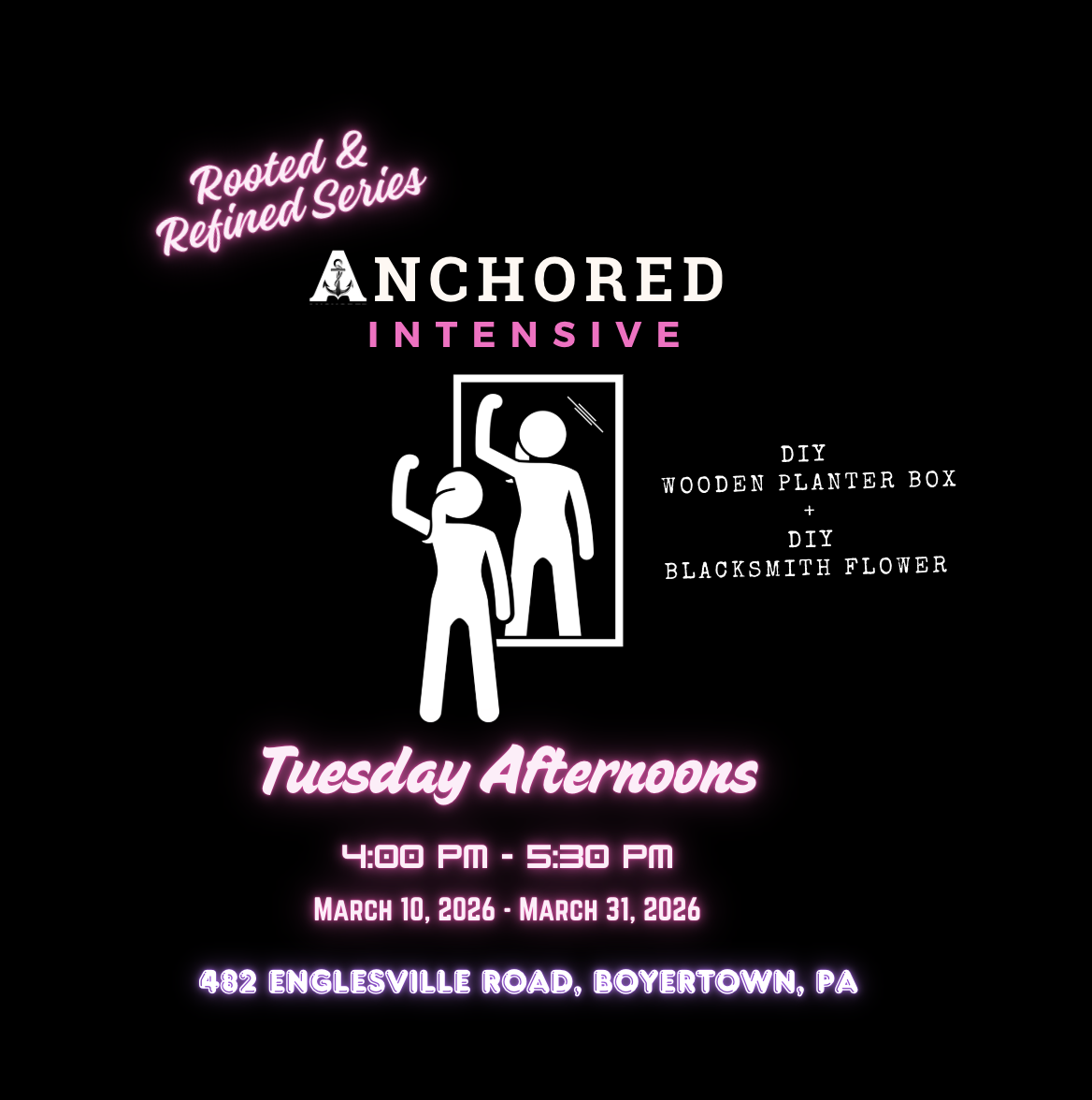 DIY Planter & Hand-Forged Blacksmith Flower Hook  || Tuesday Afternoons (March) || 4:00pm-5:30pm