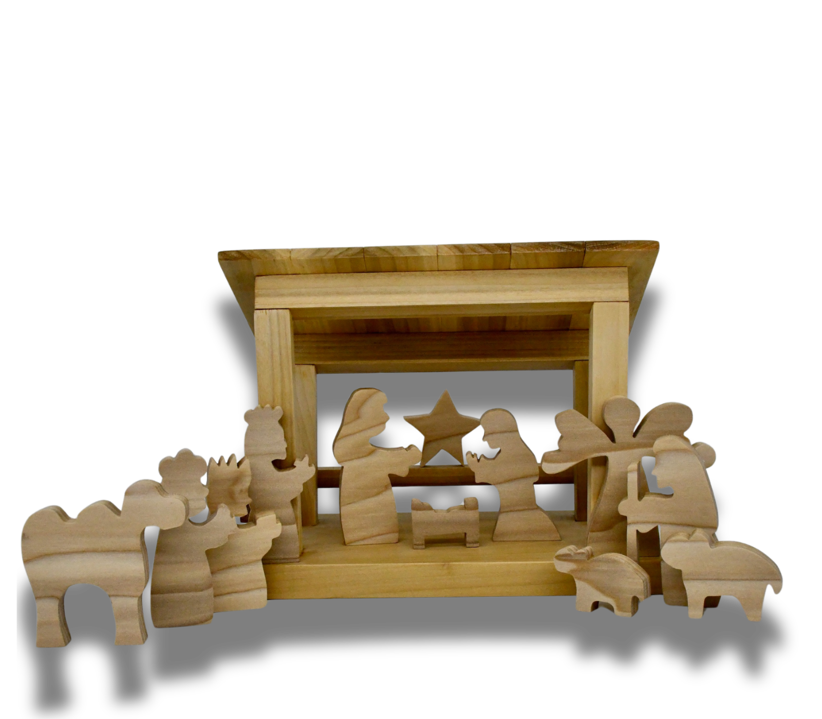 Wooden Nativity scene  | Cubbyhole Woodshop | Handmade, high-quality wood gifts and decor | Montgomery, TX