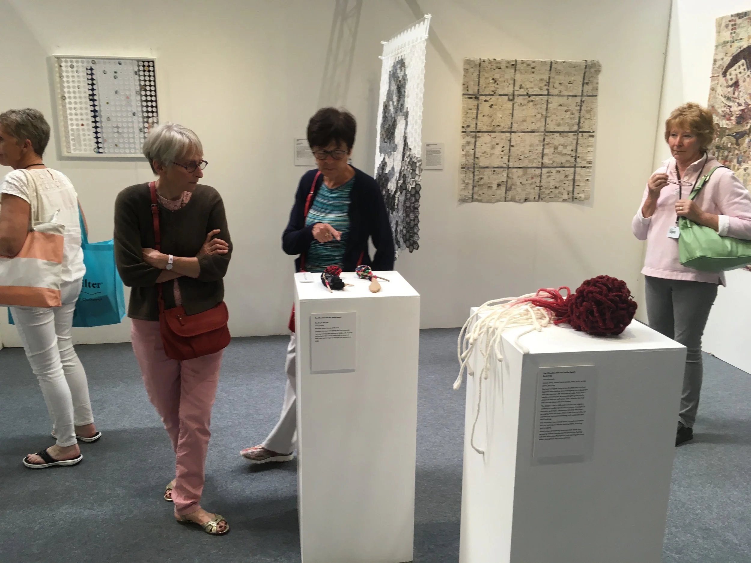 The Boy & the Girl, exhibition view, Festival of Quilts, Birmingham 2019. 