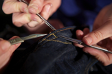 Jeans Anatomy. 2014 Performance of a dissection of a pair of jeans with a
trained surgeon, Shop Front Theatre, Coventry. Image: Andrew Moore
