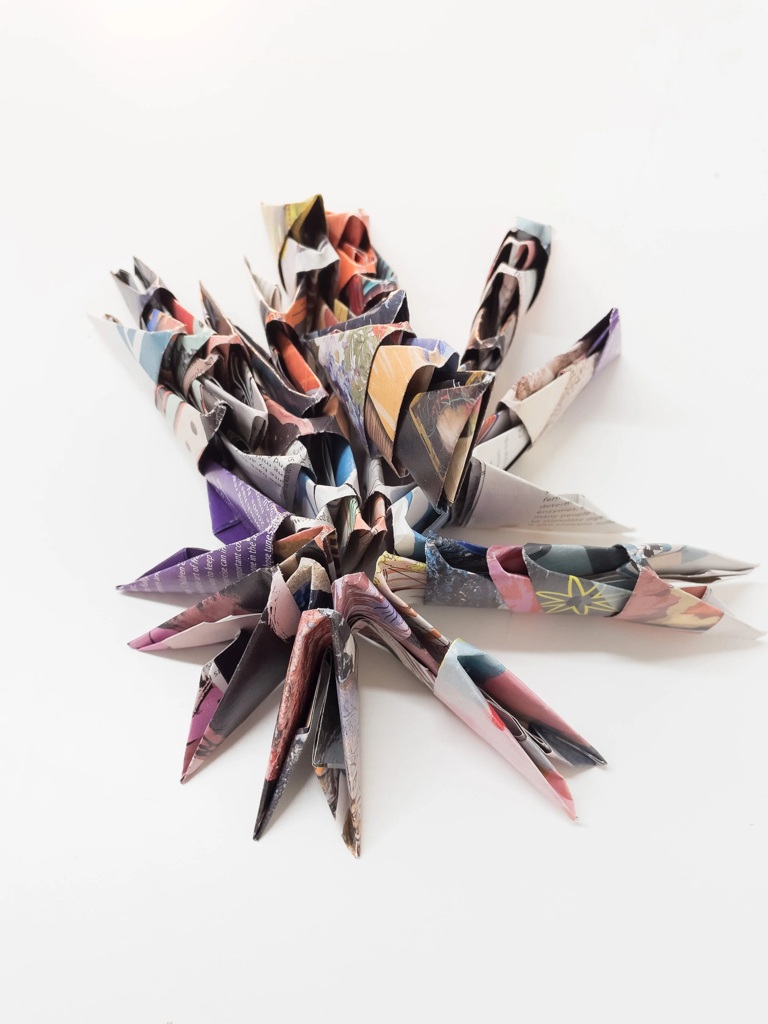 Eruption. 2023. Magazine Paper. Image: Richard Beach