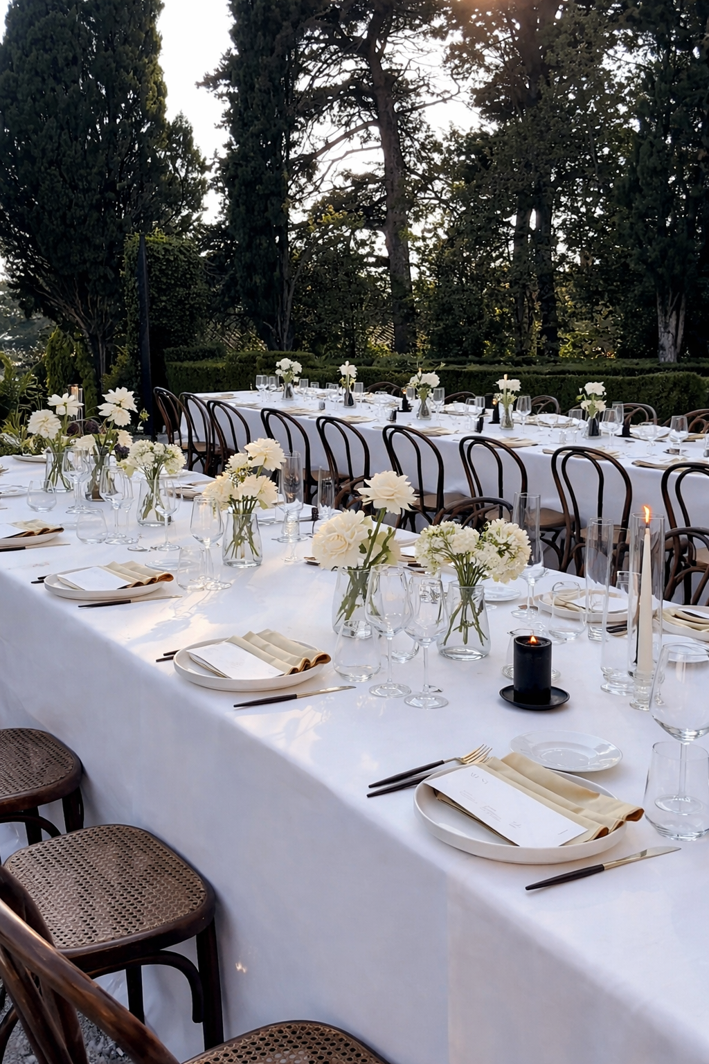 Cena elegante in giardino con candele.PNG