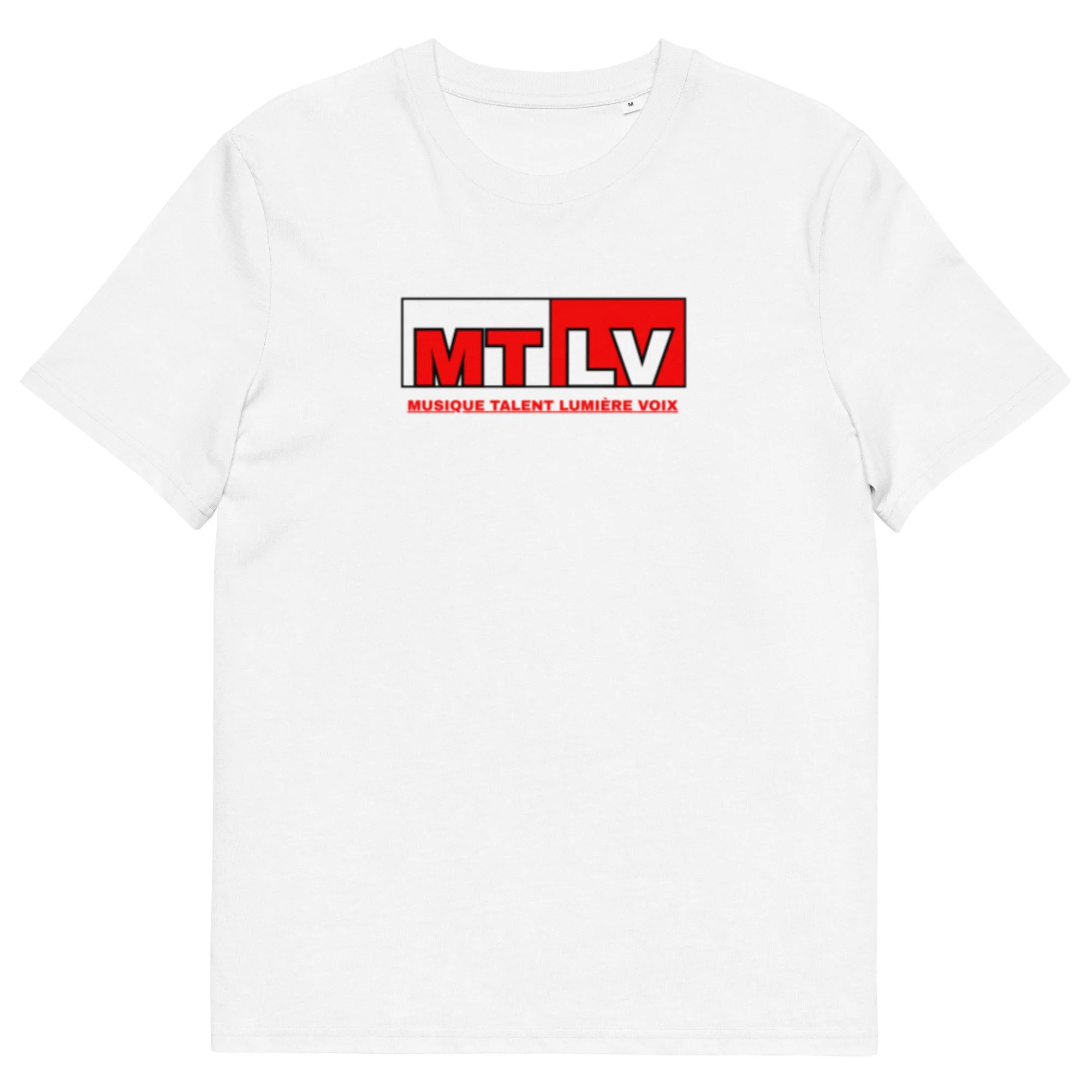 T-shirt MTLV – Inscription Rouge, Unisex organic cotton t-shirt