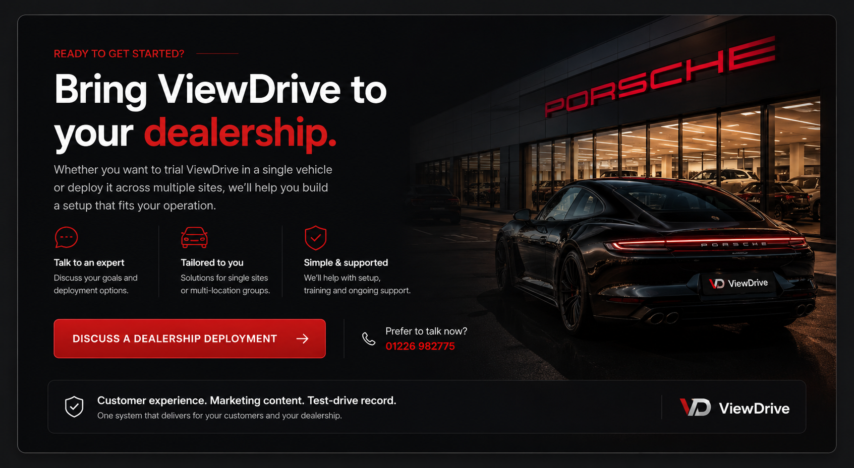 ViewDrive in-car video system for dealerships and customer test drives