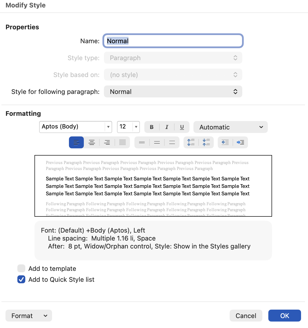 Microsoft Word Formatting - The Muse Library.png