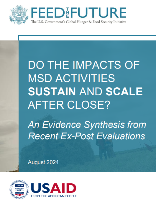 Do the Impacts of MSD Activities Sustain and Scale After Close? 
