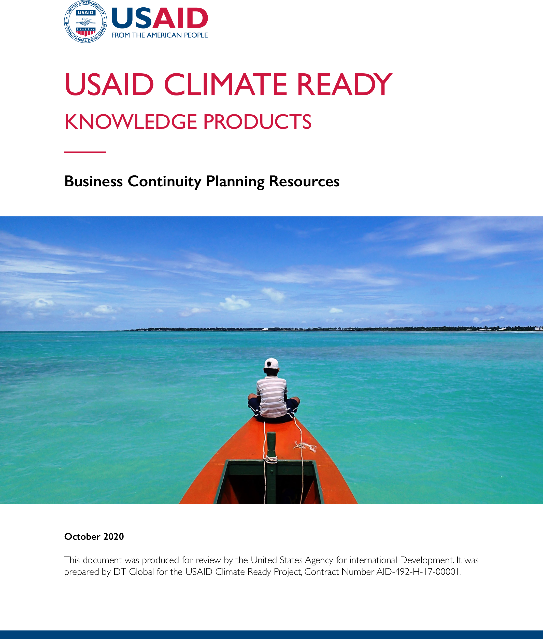 USAID Climate Ready Knowledge Products: Business Continuity Planning Resources
