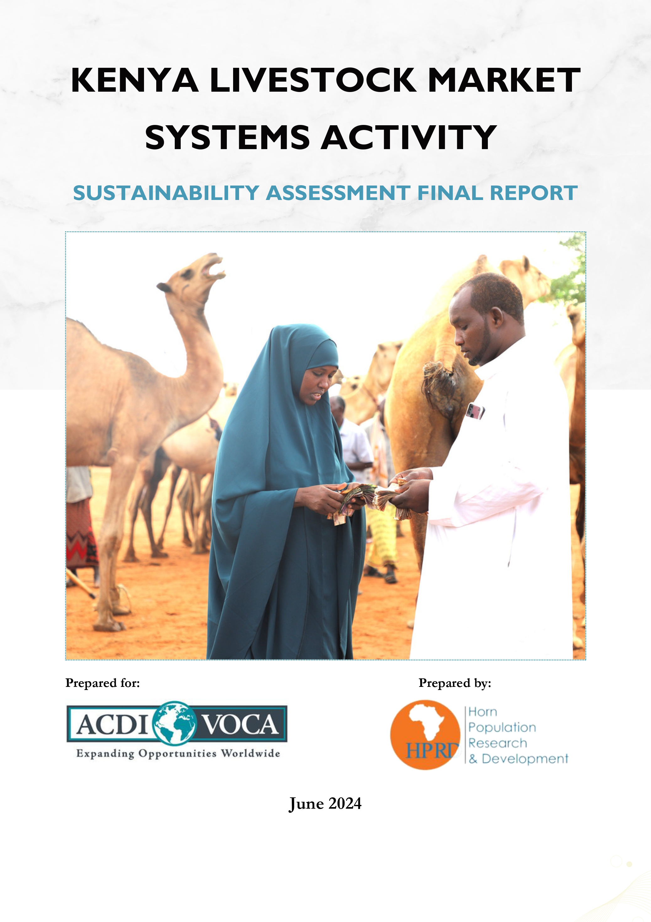 Kenya Livestock Market Systems Activity: Final Sustainability Assessment Report